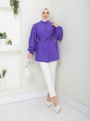 omuz detaylı yazlık tunik asm185 lila 2