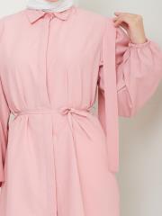 omuz detaylı yazlık tunik asm185 pudra 6