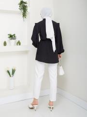 omuz detaylı yazlık tunik asm185 siyah 4