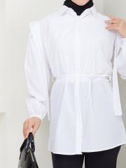 omuz detaylı yazlık tunik asm185 beyaz 6