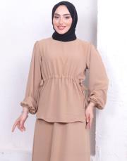 etekli̇ yazlık ikili takım asm150 bej 2