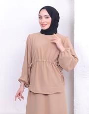 etekli̇ yazlık ikili takım asm150 bej 3