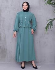 beli tünelli yazlık takım asm239 su yeşili 2