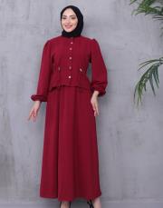 beli tünelli yazlık takım asm239 bordo 2