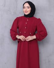 beli tünelli yazlık takım asm239 bordo 5