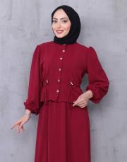 beli tünelli yazlık takım asm239 bordo 6