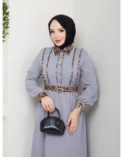 leopar desen gömlek asm246 gri 6