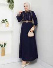 leopar desen gömlek asm246 lacivert