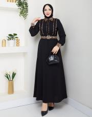 leopar desen gömlek asm246 siyah 3