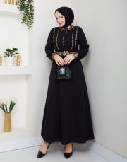 leopar desen gömlek asm246 siyah 7