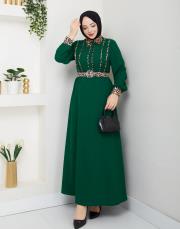 leopar desen gömlek asm246 zümrüt 5