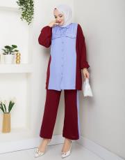 garnili ikili takım asm248 bordo 2