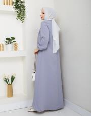 dubai kumaş yazlık elbise asm157 gri 2