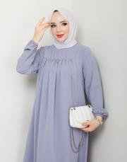 dubai kumaş yazlık elbise asm157 gri 6