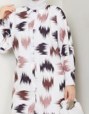 fırça desenlı tunik asm250 kahve 2