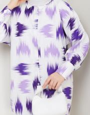 fırça desenlı tunik asm250 lila 2