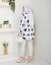 fırça desenlı tunik asm250 siyah 4