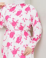 yaprak desen asm250 fuşya