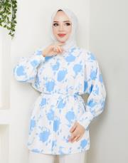 yaprak desen asm250 mavi 2