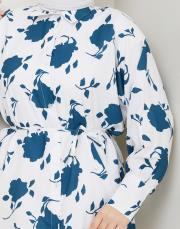 yaprak desen asm250 petrol mavisi 2