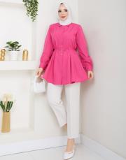 tunik kalp toka tunik asm256 fuşya