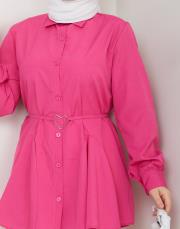 tunik kalp toka tunik asm256 fuşya 2