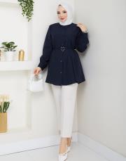 tunik kalp toka tunik asm256 lacivert 5