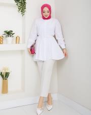 tunik kalp toka tunik asm256 beyaz